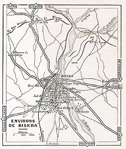 Plan des environs de Biskra